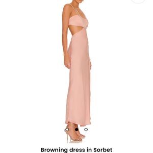 Revolve browning dress in sorbet